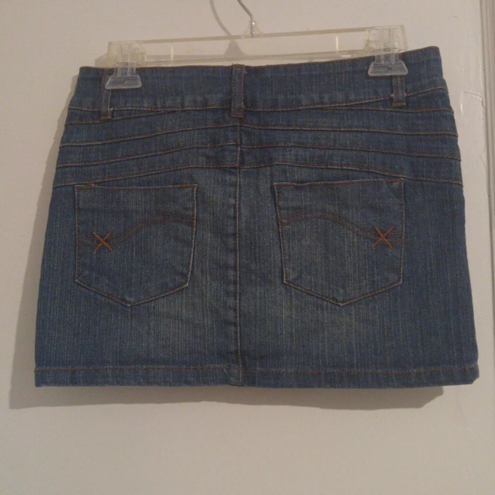 Ghosts & Angels denim mini skirt size small